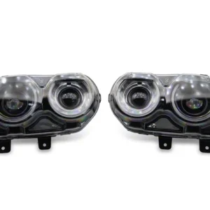 Morimoto XRGB LED Headlights; Black Housing; Clear Lens (15-23 Challenger)