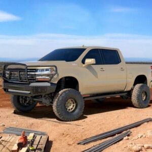 ranch-hand-mfc19hbm1-2019-2021-chevy-silverado-1500-midnight-front-bumper-with-grille-guard